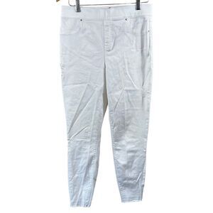 SPANX White Distressed Skinny Jeans Sz L